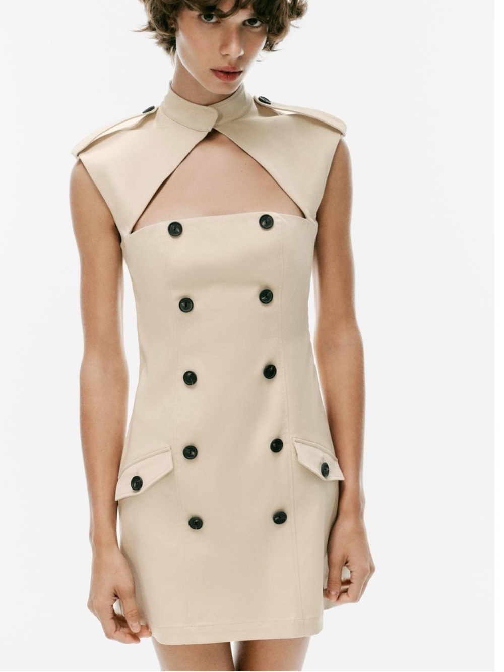 Zara Trending trench mini dress NWT